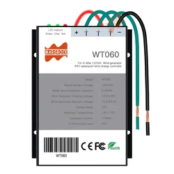 400W 500W 600W 12/24V wind turbine charge controller IP67 waterproof in high efficiency and best heat dispersion