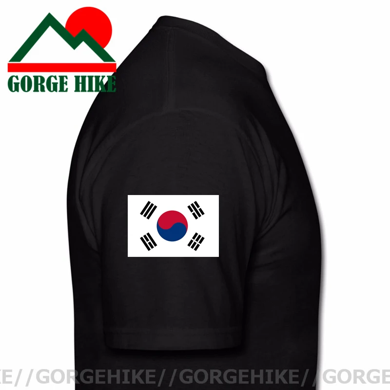 Republic of Korea South t shirt man KOR jersey t-shirts nation team 100% cotton meeting fans streetwear fitness Korean flag tops