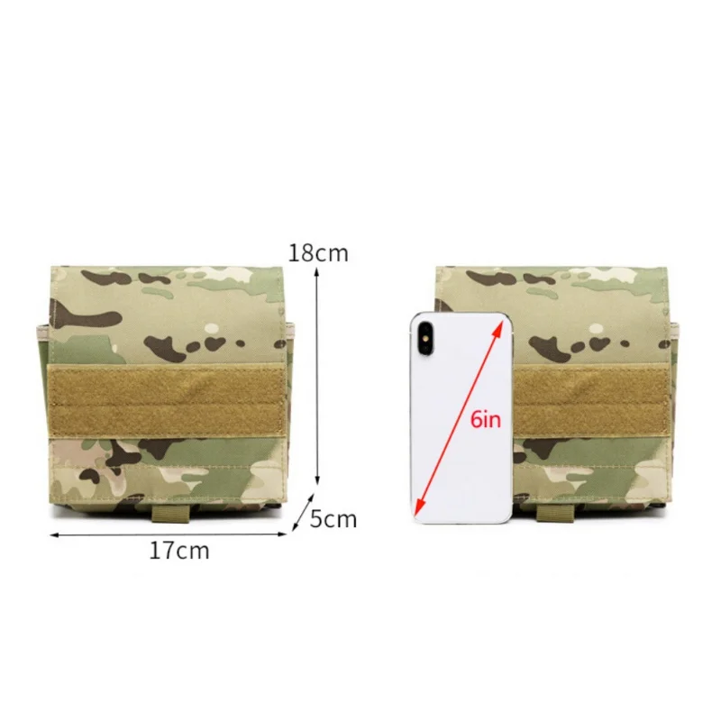 600D Square Magazine Storage Hunting Bag Pouch for Dog Tactical Harness Vest Molle System Muti-Functional Accessories Waist Pack