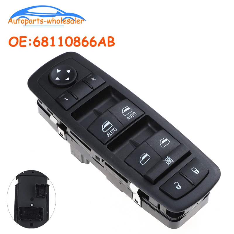 Car 68110866AB 68110866AA For Dodge Grand Caravan Ram 1500 Chrysler Town & Country Electric Lifter Window Control Master Switch