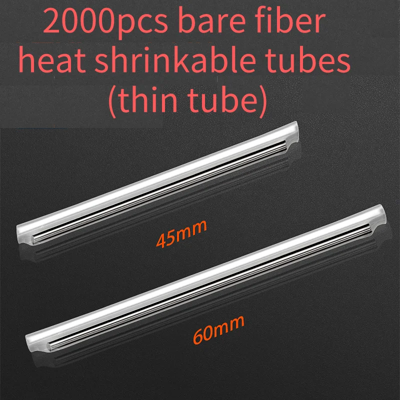 2000pcs 45mm/60mm Optical fiber heat shrinkable tube FTTH fiber splicing Protection Sleeves thin tube