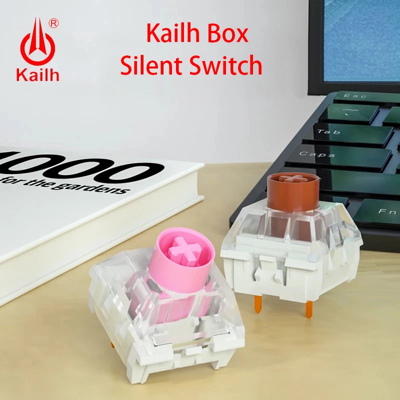 Imagem -02 - Caixa de Kailh mx Switches Branco Vermelho Preto Marinha Jade Silencioso Rosa Marrom Azul Pesado Laranja Amarelo 3pin Personalizado Teclado Gamer Caixa Interruptor