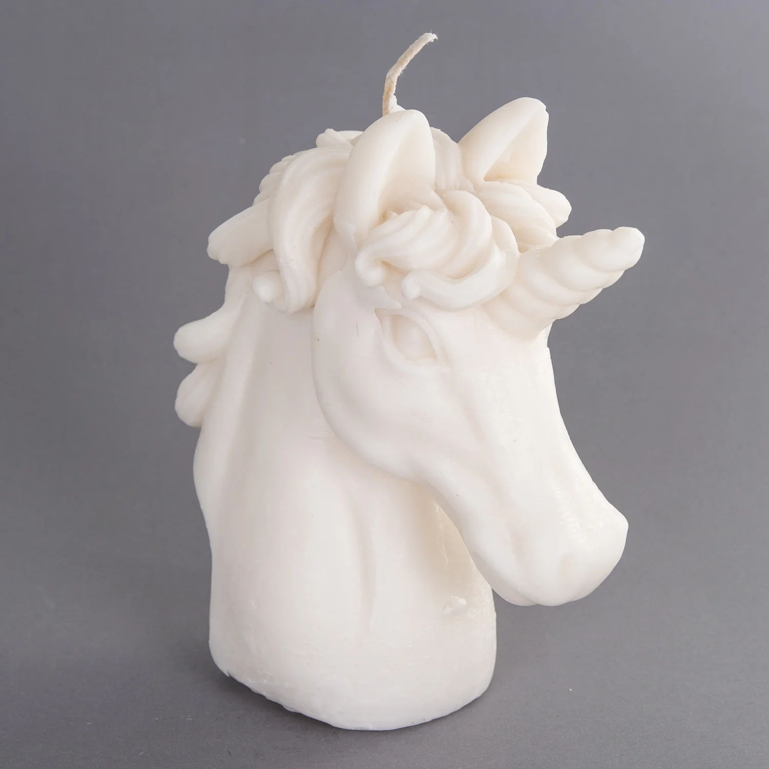 Unicorn Unicorn candle cream color 17 Cm