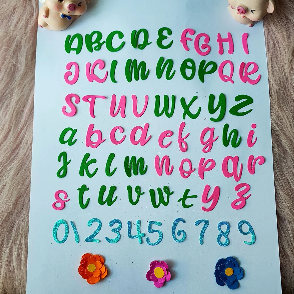 

New 26 letters and numbers metal cutting die mould scrapbook decoration embossed photo album decoration card making DIY