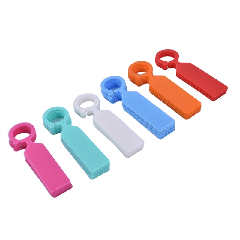 50PCS ใหม่พลาสติกแท็กเนอสเซอรี่ Garden แหวนฉลากหม้อ Marker Stake แขวนหมวดหมู่เรือนกระจกบอนไซคอหมวดหมู่
