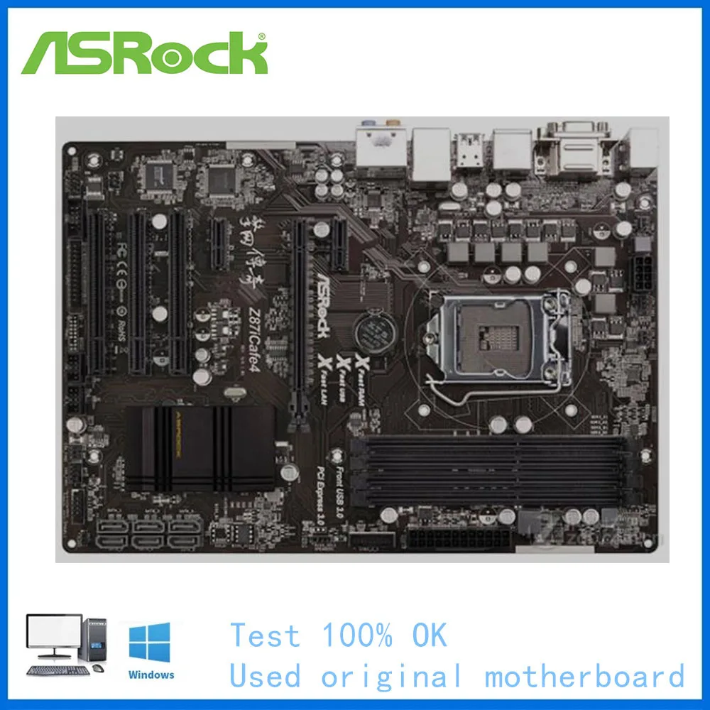 

Материнская плата для компьютера ASRock Z87iCafe4 USB3.0 SATAIII LGA 1150 DDR3 Z87