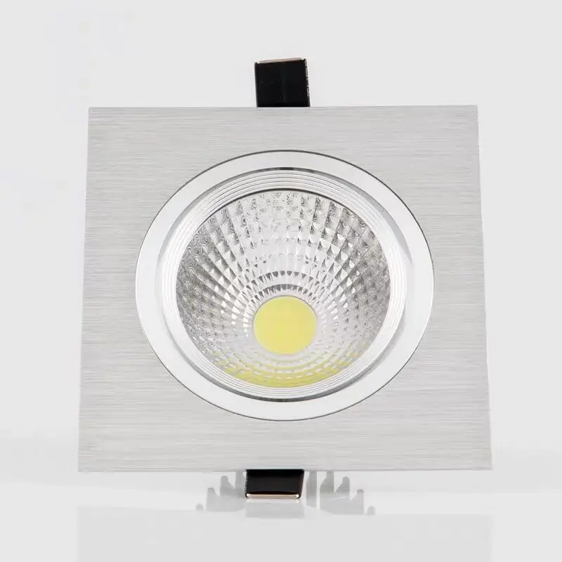Dimmable LED downlight COB spotlight ceiling light AC85-265V 7w9w12w15w20w 25w recessed downlight  squar led panel light - Image 4