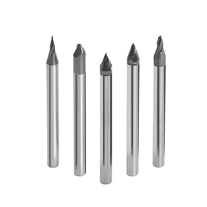 Tungsten Solid Carbide Taper End Mill Angular CNC Machning Milling Cutter Metal Router Bit 5 15 20 10 30 Degree HRC60 2 Flute