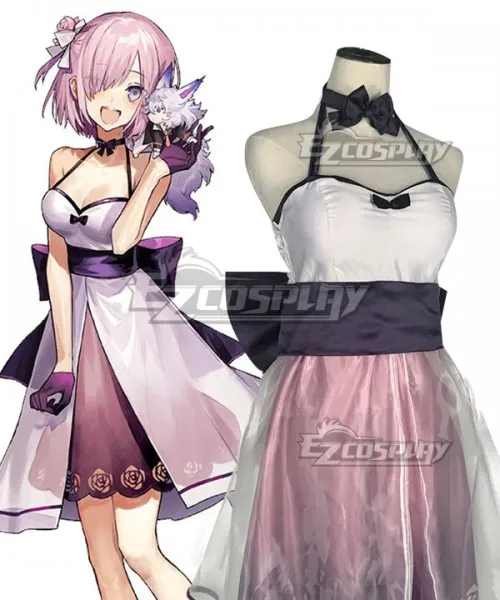 

Fate Grand Order Shielder Mashu Kyrielight Mash Kyrielight Jockey Club Dress Outfits Halloween Carnival Suit Cosplay Costume E00