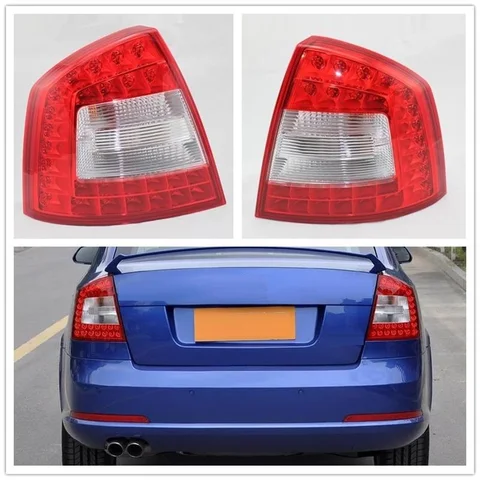 Светодиодный реальный свет для SKODA Octavia A6 для RS 2009 2010 2011 2012 2013, Стайлинг автомобиля, оригинальные светодиодные задние фонари, задний фонарь