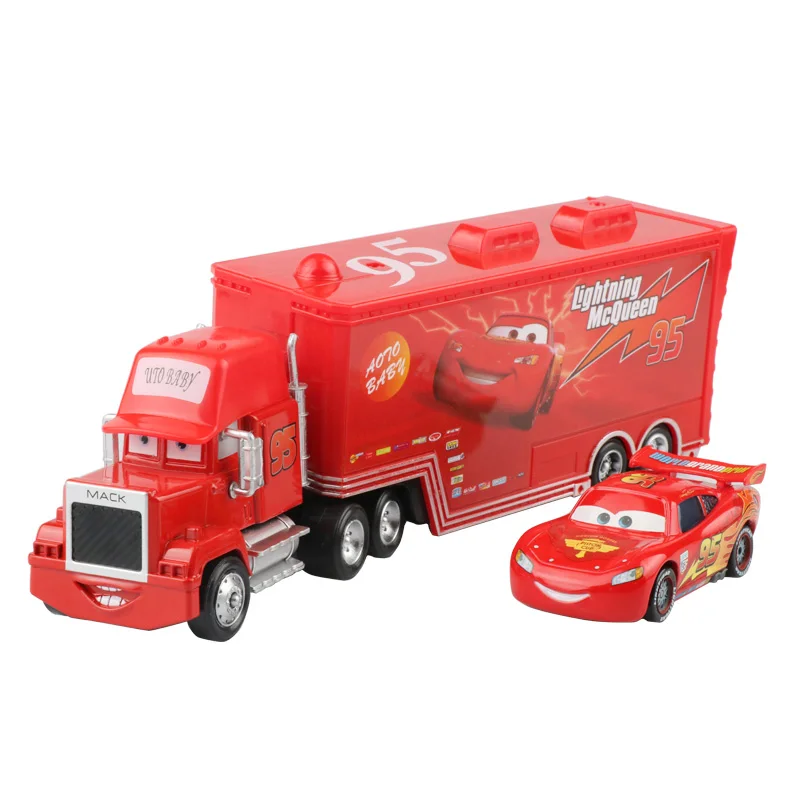 Disney Pixar Cars 2 3 Toys Lightning Mcqueen Jackson Storm Mack Uncle Truck 1:55 Diecast Vehicle Model Car Kid Boy Birthday Gift