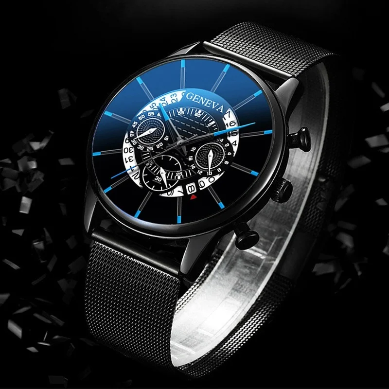 Mannen Mode Horloge Top Merk Luxe Kalender Rvs heren Horloge Mannelijke Business Quartz Sport Horloges Klok reloj hombre