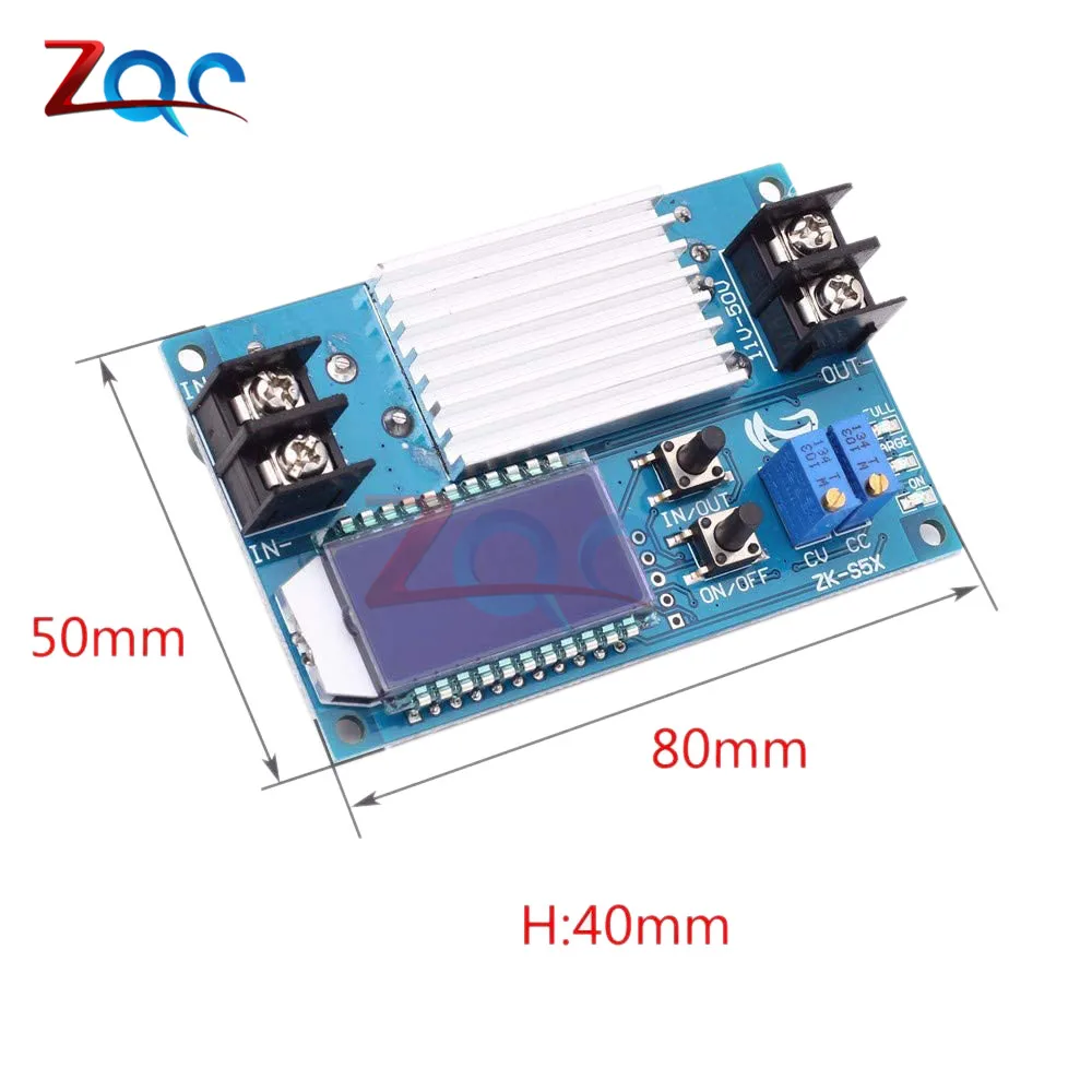 DC-DC DC 9 -45V to 10 -50V 5A Step Up Power Supply Module Adjustable Boost Adapter CV/CC Converter LCD Display with Case