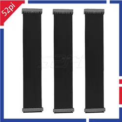 52Pi 3pcs 19cm 40 Pins 40Pin Way GPIO Black Cable DIY For Raspberry Pi Model B / Model B+ / 2 / 3 Model B / 4B