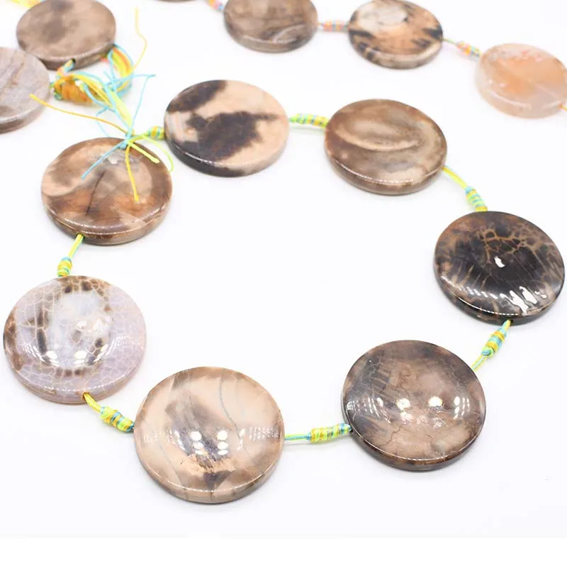 

2strands/lot Round dark brown agate loose Natural Stone Beads For Woman DIY Necklace Bracelets Jewelry Making Strand 15"