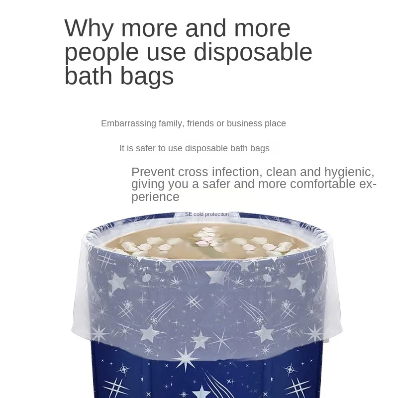 Bathtub Film Disposable Bath Bag Bath Bag Beauty Salon Bath Tub Cover Bath Barrel Bag Disposable Bath Barrel Bag