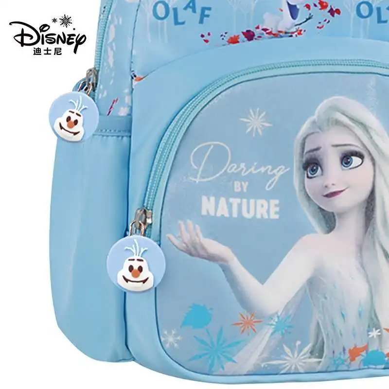 Disney-mochilas escolares de Frozen para niñas, mochila de Elsa, Anna, guardería, adecuada para niños de 2 a 6 años, súper ligera, resistente al agua