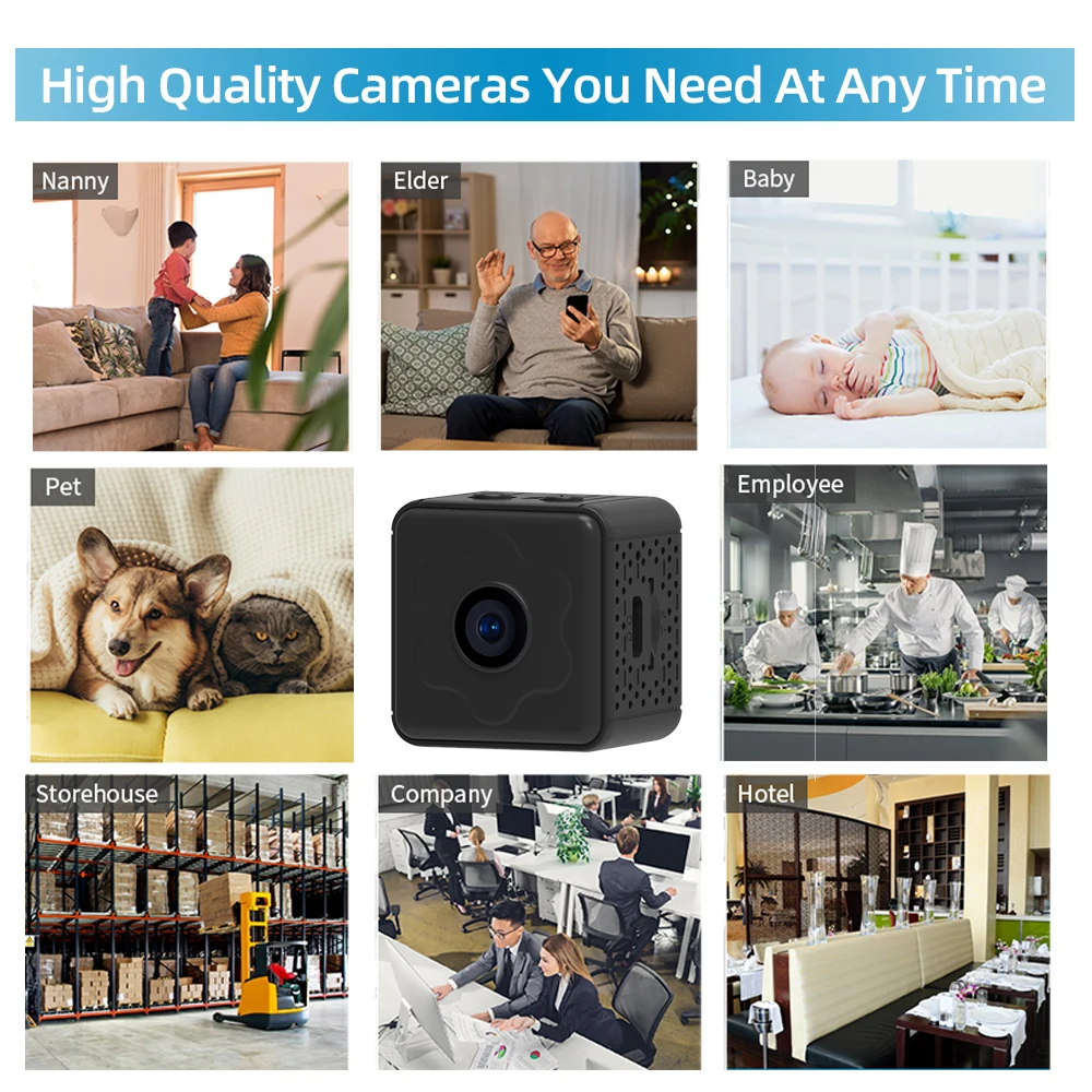 Mini Wireless WiFi Cameras Home Security Cameras Remote View Camera Nanny Cam Small Recorder With night vision