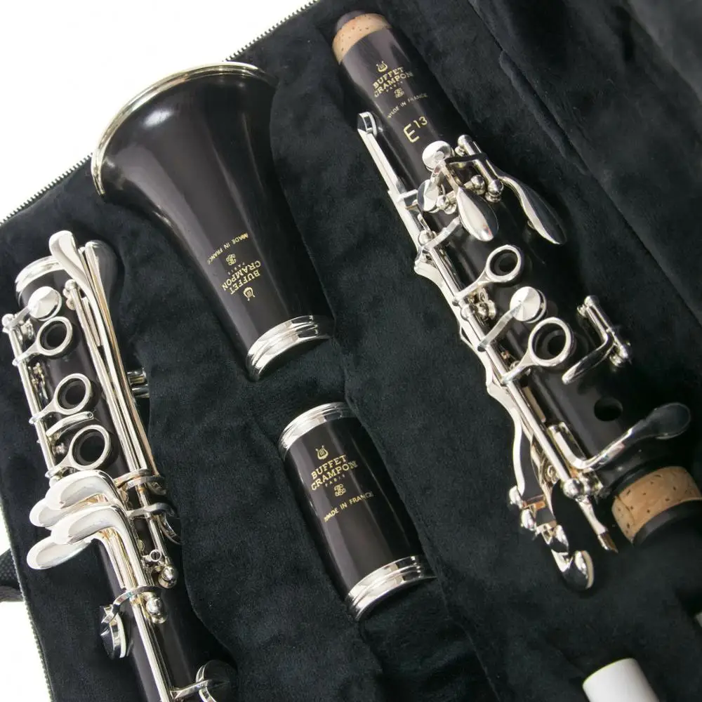 Free Shipping Music Fancier Club Bakelite Bb Clarinets E13 Student Clarinets Silver Plated Keys 17 Keys Included Case Mouthpiece