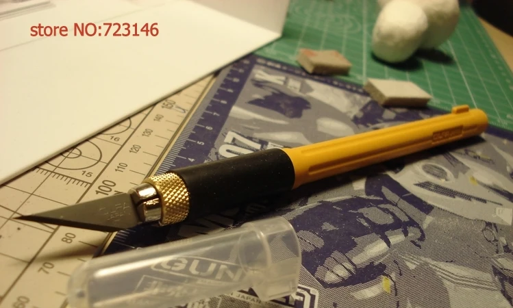 FEITO NO JAPÃO OLFA Faca de arte profissional AK-4 com lâminas 3pcs ANDE Lâmina OLFA KB4-WS KB4-R KB4-F KB4-S