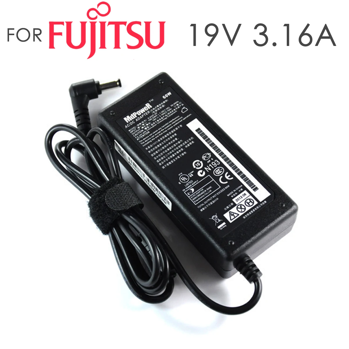 

For Fujitsu LifeBook 19V 3.16A SH761 SH762 SH771 SH772 SH782 SH792 T580 TabletPC TH550 Laptop Power supply AC Adapter Charger