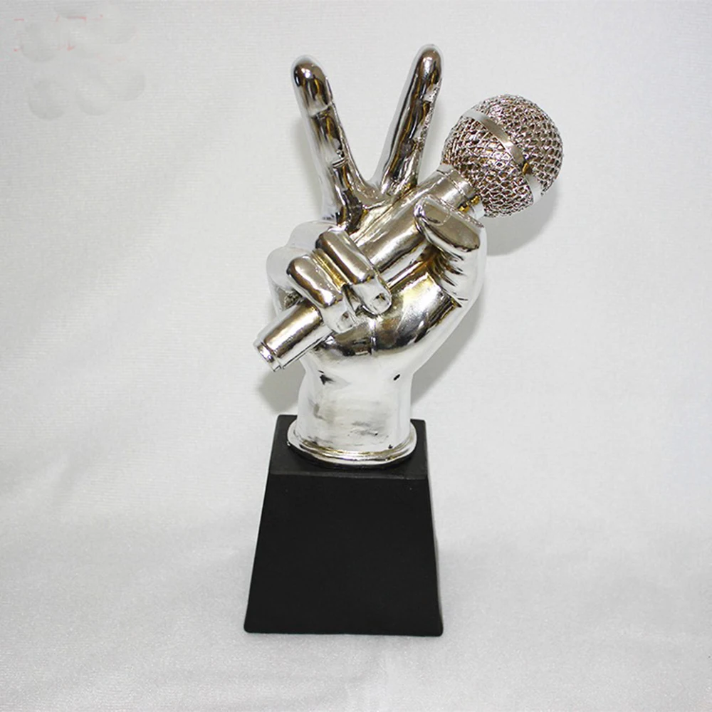 MTV  Awards Music vocals voice microphone award trophy resin craft souvenir home halloween christmas decoration