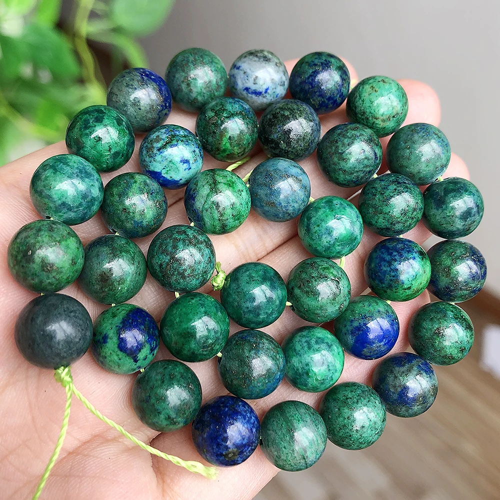 Wholesale Natural Azurite Lapis Lazuli Stone Beads Round Loose Spacer Beads For Jewelry Making Diy Bracelet 4/6/8/10mm 15inch