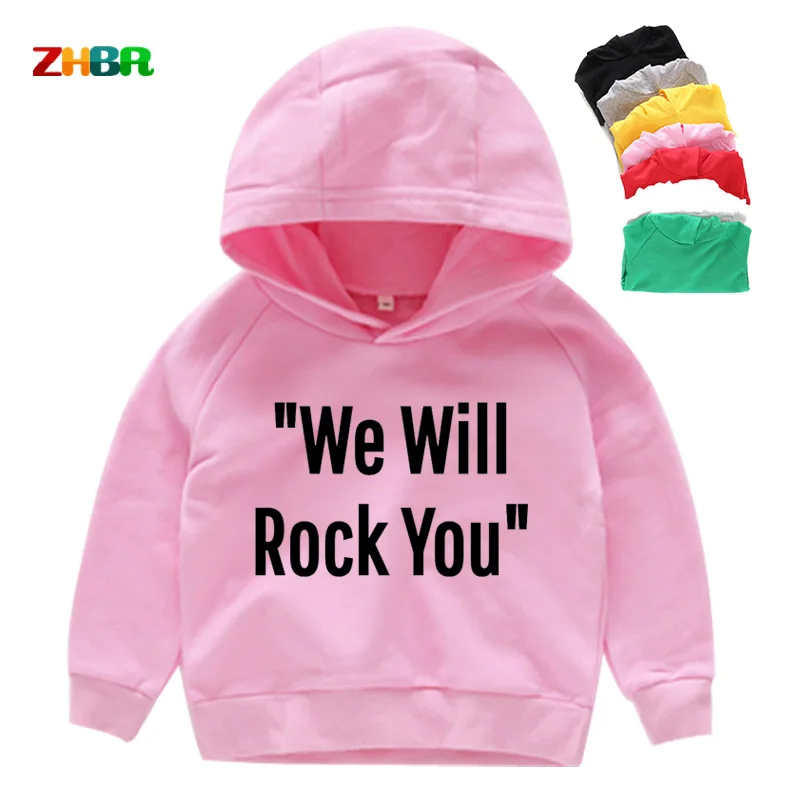 Kids Hoodies Rock you Children's Hoodies for Girls Boys Clothing Hoodies Sweatshirt Girl Clothes Letter Hoodies Sweatshirt cool