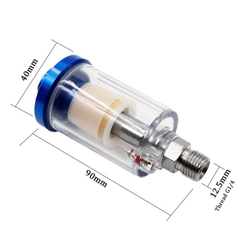 Pistola de pulverização regulador de ar compressor de ar óleo separador de água filtro regulador armadilha filtro pistola pulverizador adaptador pneumático