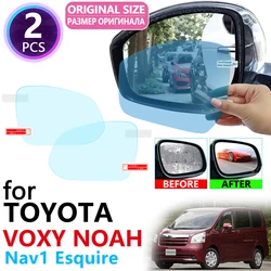 for Toyota Voxy Noah Nav1 Esquire R70 R80 70 80 2007~2019 Full Cover Rearview Mirror Rainproof Anti Fog Film Accessories 2018