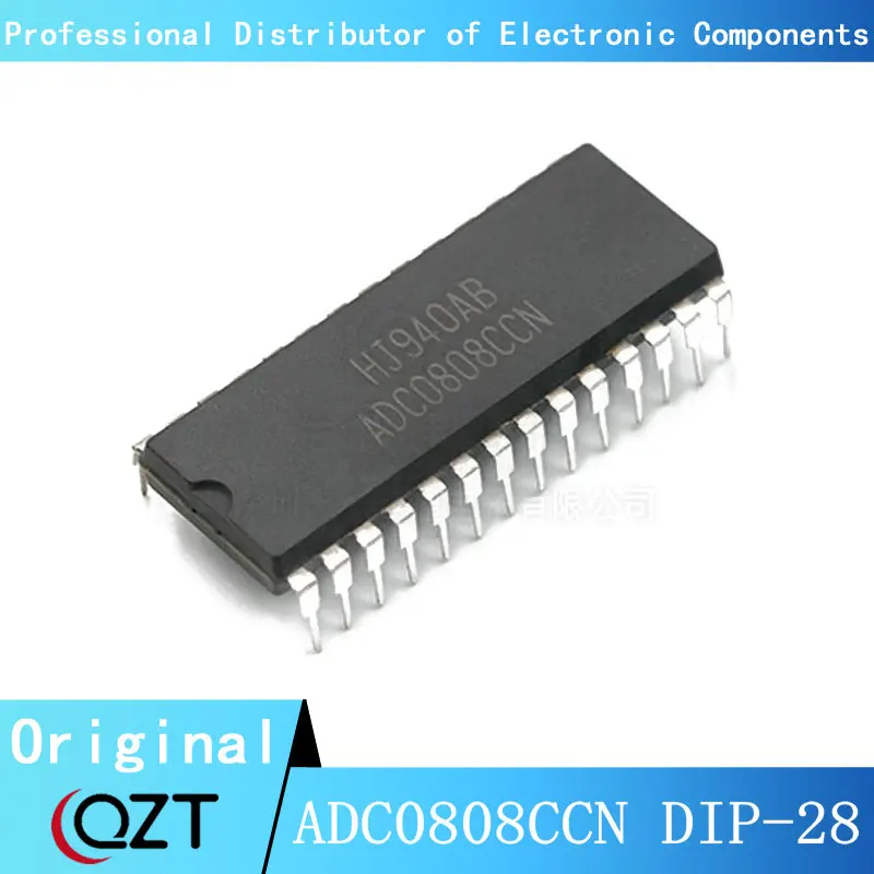 10pcs/lot ADC0808CCN DIP ADC0808 ADC0808C ADC0808CC DIP-28 chip New spot