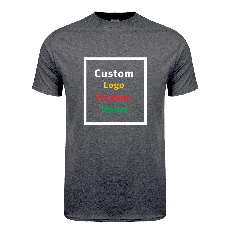 Custom T Shirt Make Your Design Logo Text Men Print Company Team High Quality Cotton Tshirt Personalized Gift 21 Colors XS-5XL