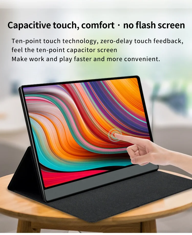 Ultra Thin Gaming Monitor Portable 15.6 inch 4K touch screen monitor with usb type C for Mobile