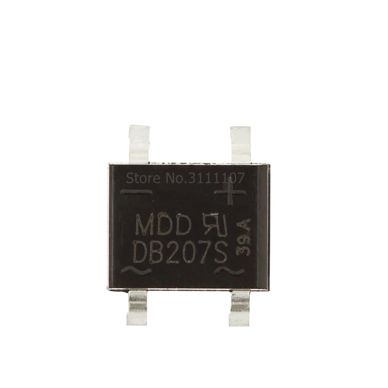 20 개/몫 DB207 SMD B207 DB207S SMD 브리지 정류기 1000V 2Ac