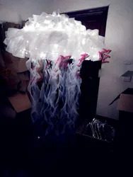 Valentine's day jellyfish umbrella luminous umbrella stage performance LED jellyfish umbrella nightclub bar gogo costumes