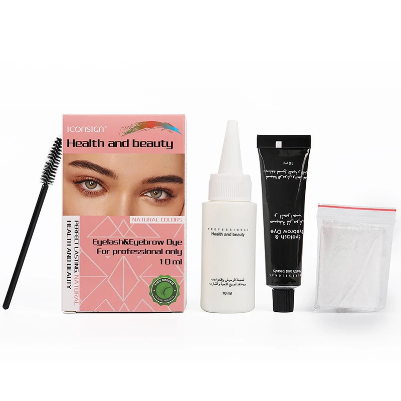 Wholesale Eyelash Eyebrow Dye Tint Kit 15 mins Fast Dye Eyelash Brow Dye Waterproof Keep Long Lasting Black Coffee Brown