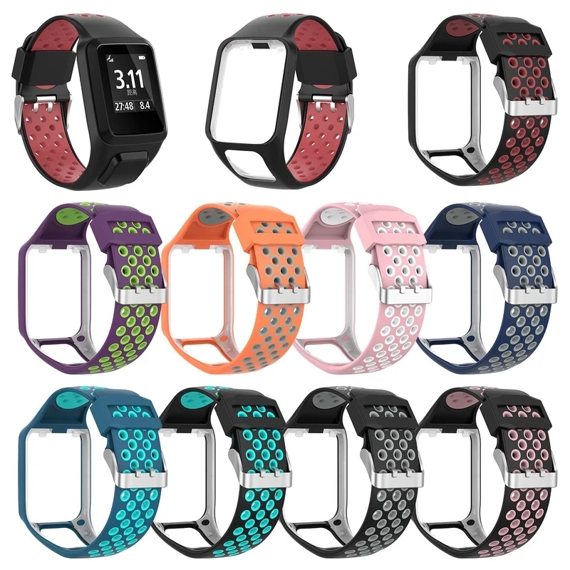 Correa de reloj deportivo para Tomtom Runner 3/2, pulsera inteligente de silicona para Tomtom Adventurer/Golfer 2/Spark/3 Music