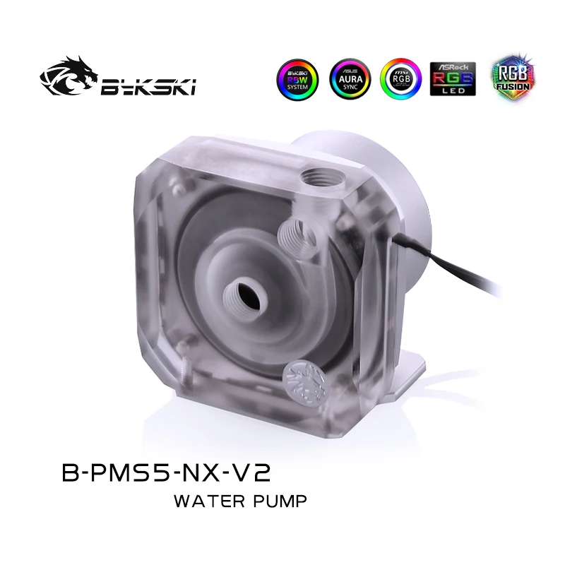 Bykski B-PMS5-NX-V2 PC chłodzenie wodne D5 pompa przepływu 1100 l/h prędkość obciążenia 4800-1800, do chłodnicy wody budynek zbiornika na wodę