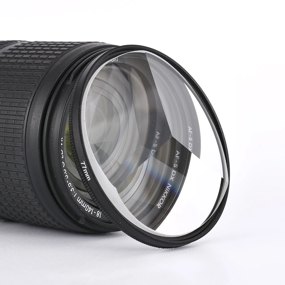 Lente da câmera do filtro 58 62 67 72 77 82mm acessórios da câmera à mão filtro da lente fotografia prisma filme nd uv para canon nikon