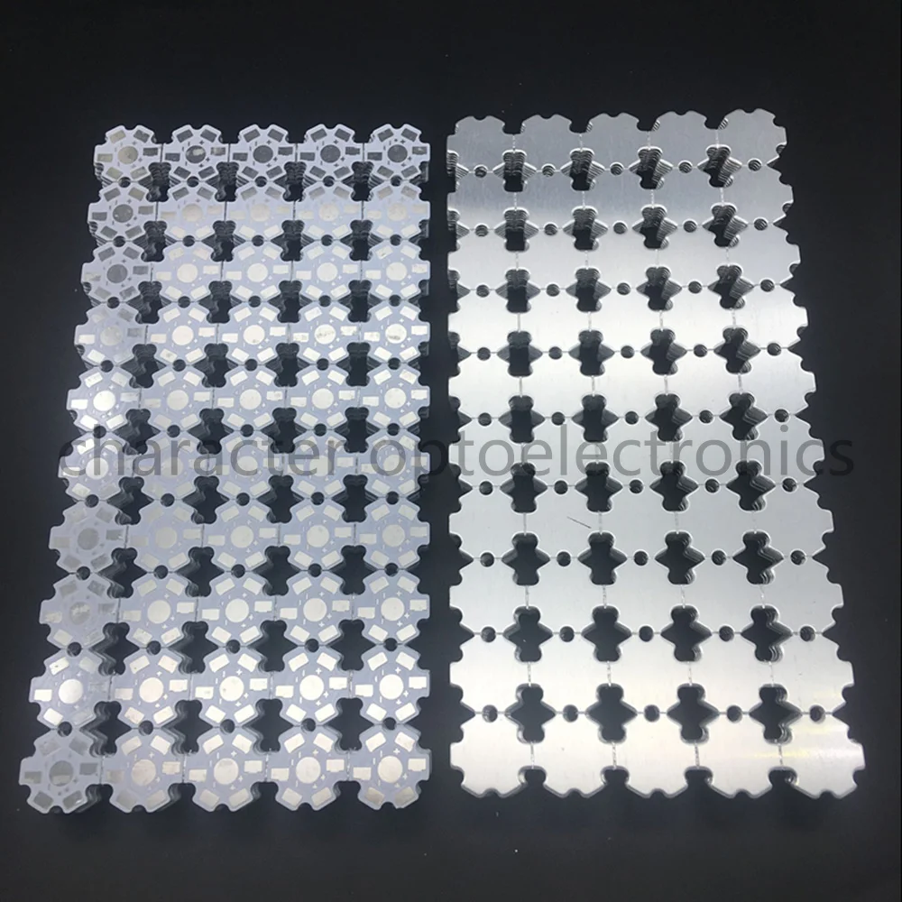 50pcs 1000PCS /lot LED PCB heat sink 20mm LED aluminium base plate high power LED beads radiator Use for 1/3/5W lamp LED chip