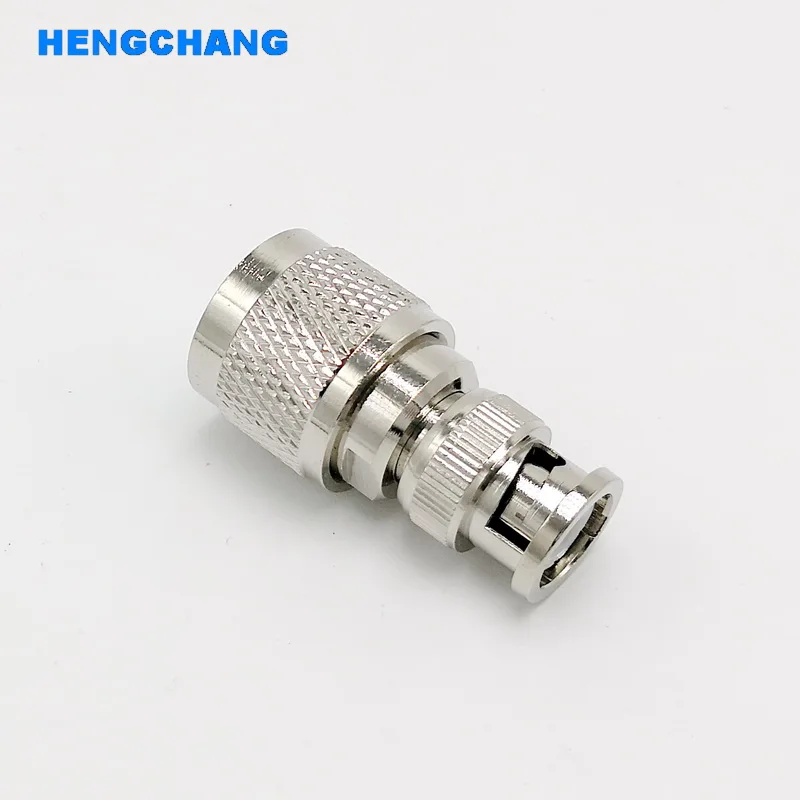 Conexão tipo n para adaptador bnc, conector coaxial rf macho n para bnc 1 peça