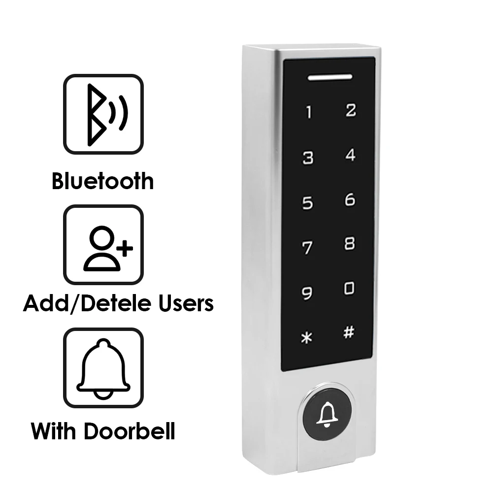 Wifi Tuya APP Remote Access Control Metall 125Khz RFID Karte Alone Tür Access Control IP67 Wasserdichte Tür Glocke Funktion
