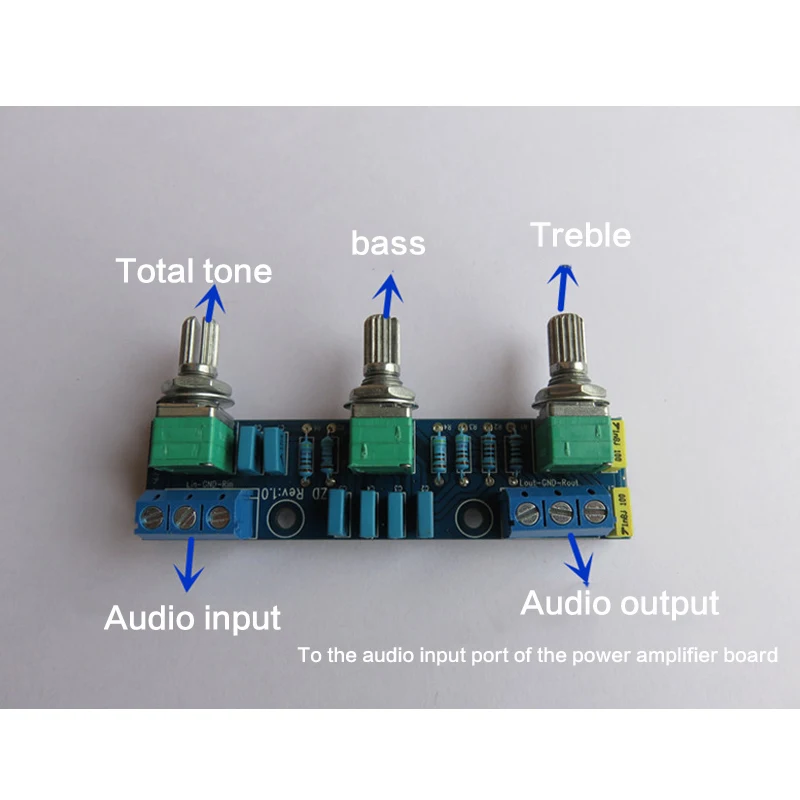 파워 앰프 패시브 톤 보드, 하이/로우/톤 조정 프론트 보드 프론트 보드 DIY 앰프 조정 보드 키트