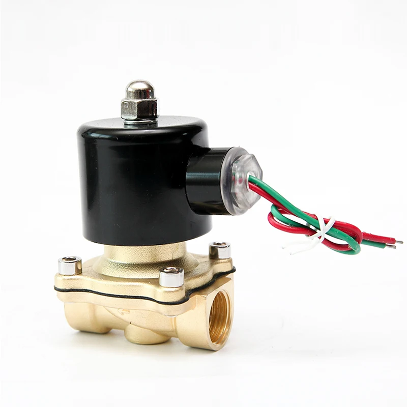 

DN20 Brass Electric Solenoid Valve DC12V DC24V AC220V 110V Normally Closed Solenoid Valve For Water Oil Air