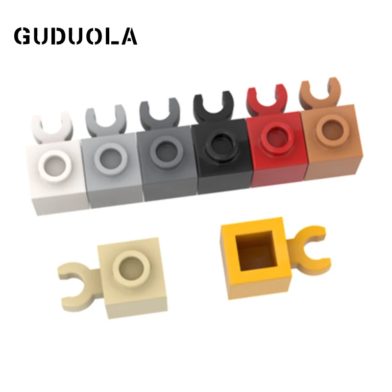 

Guduola Speial Brick 1x1 with Vertical Clip (Open 'O' Clip, Hollow Stud)60475/30241 MOC Building Block Small Particle 80pcs/LOT