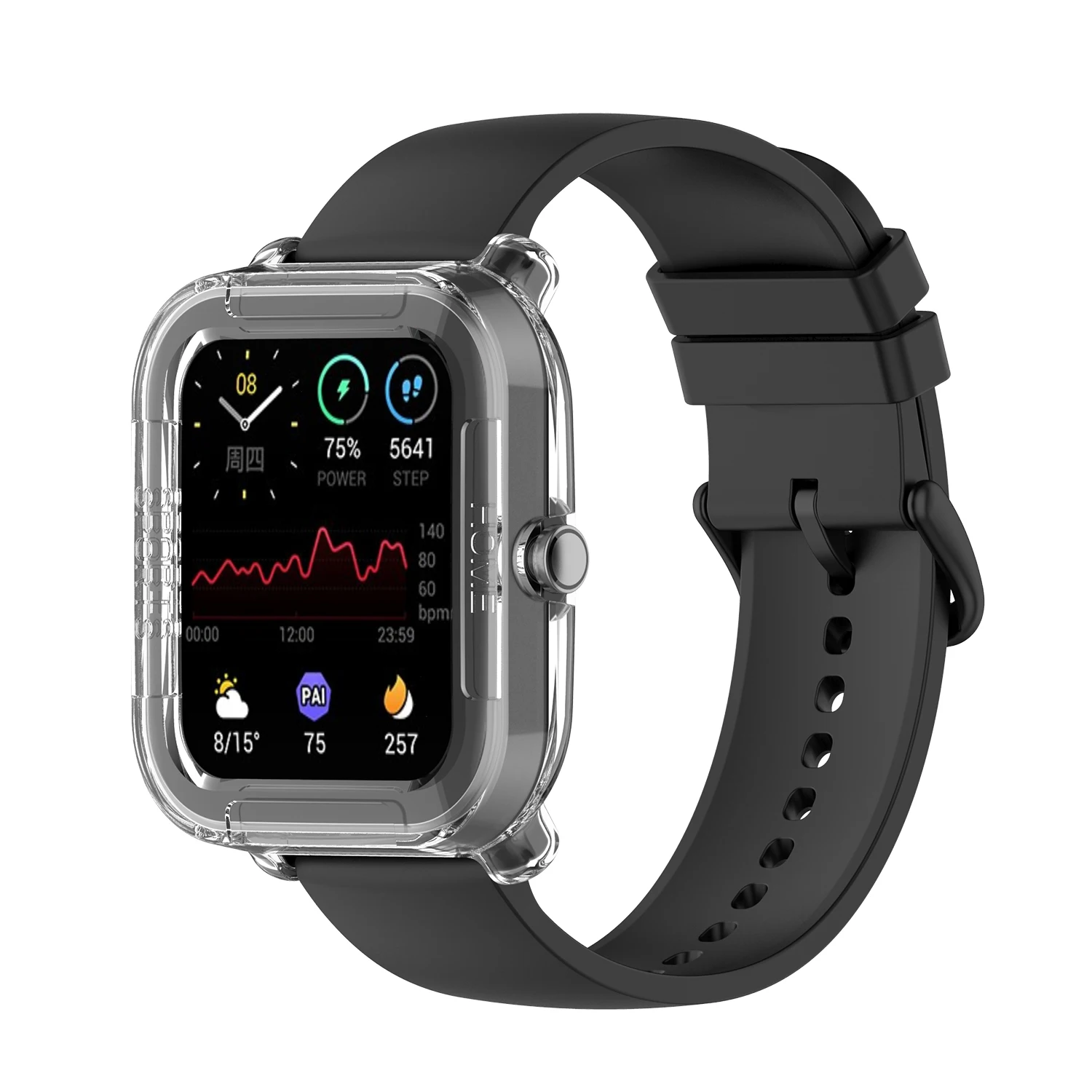 Clear Tpu Soft Cover Voor Xiaomi Huami Amazfit Gts 2 Mini Smart Horloge Beschermhoes Voor Amazfit Bip U U pro Protector Frame