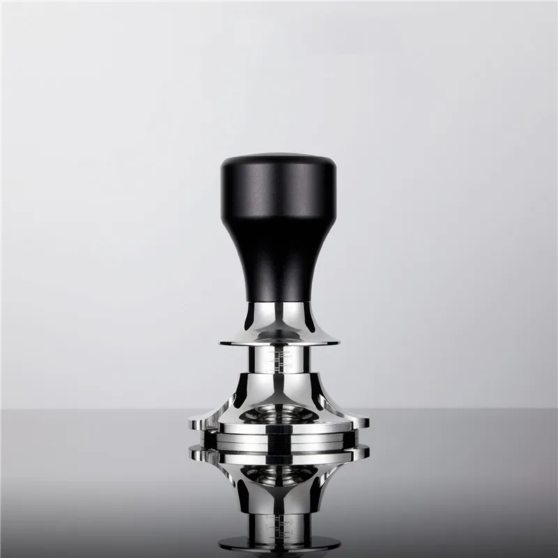 58.5mm Coffee Tamper Powder Hammer Coffee Accessories Pressed Powder With Anti Pressure Deviation Design Adjustable Depth Design