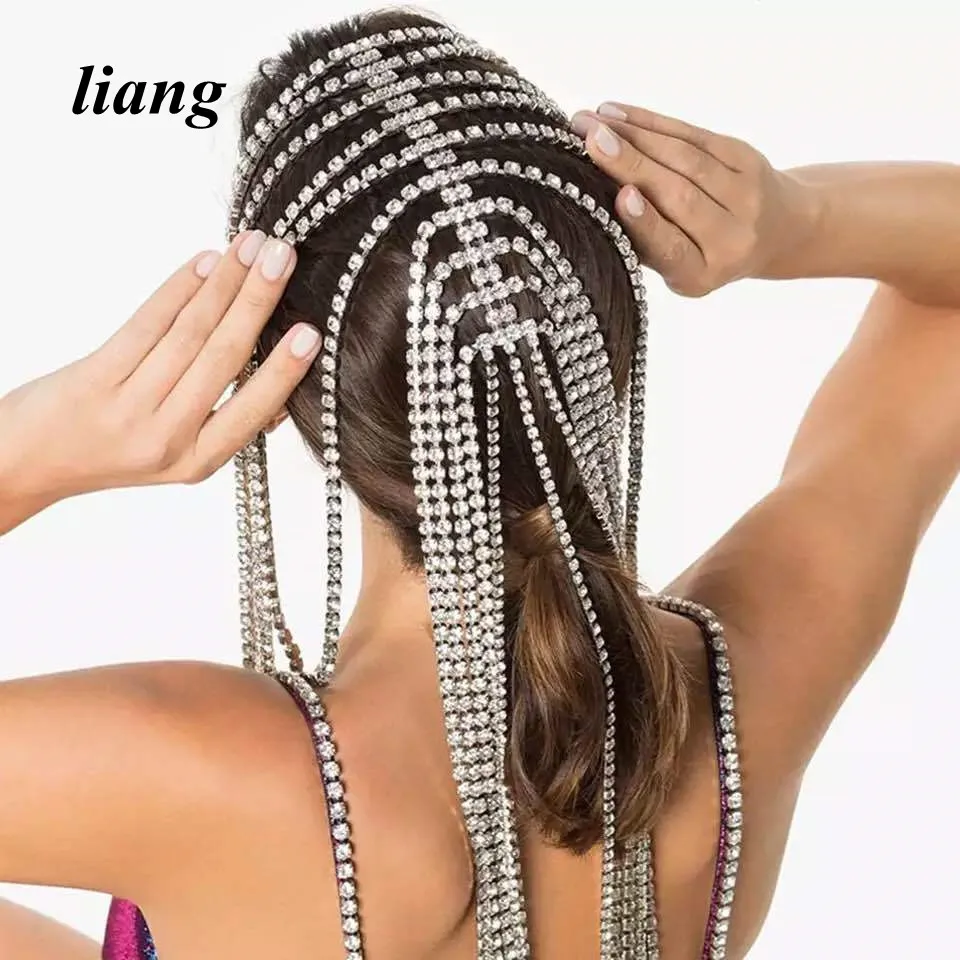 Strass Haarspeld Mode Hoofdband Haar Accessoires Bruiloft Accessoires Haar Clips Tiara Обруч Для Волос Украшения Для Волос