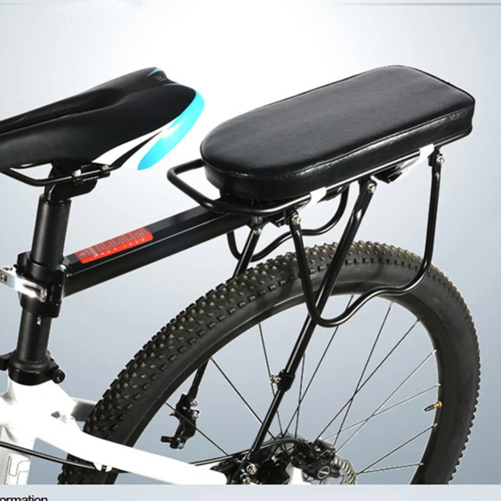 Bicycle Rear Seat Mountain Bike Chair Carrier Cushion Soft Thick Saddle Seat Rear Rack Bike Riding Equipment Supplies