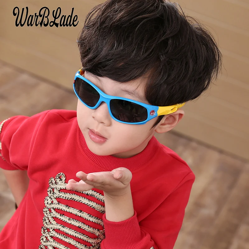 

WarBLad Children's Polarized Sunglasses Kids Baby Sport Flexible Eyewear Security Frame Goggles Sun Glasses UV400 For Boy Girl